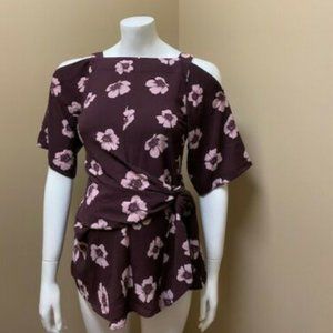 A PEA IN THE POD Maternity Floral Blouse S